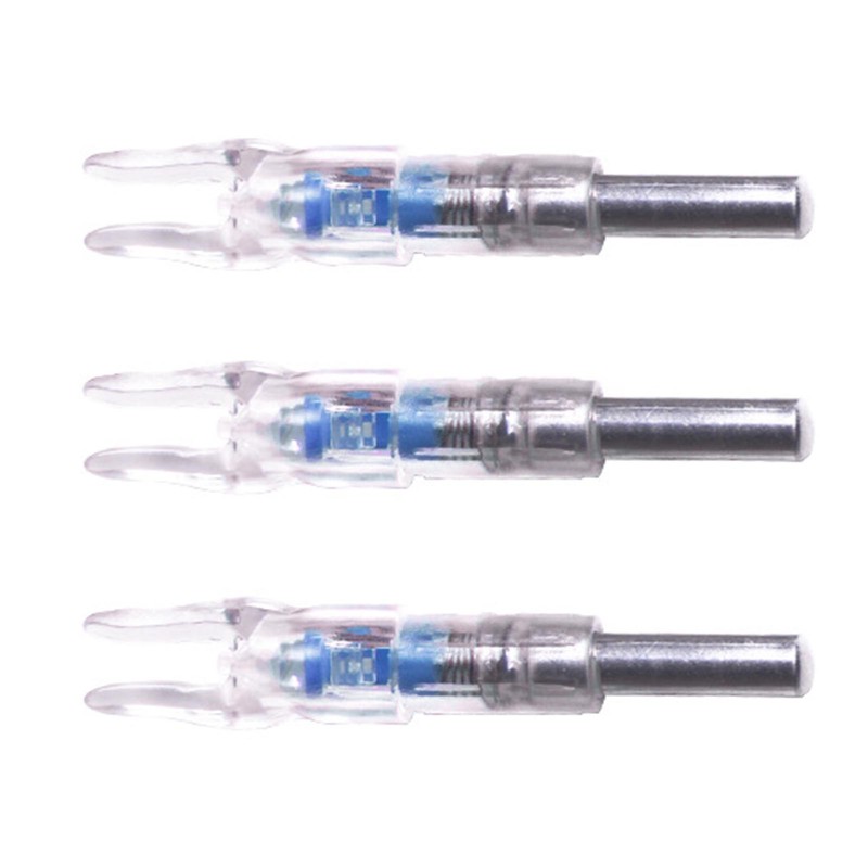 3PCS Lighted Arrow Nocks PC LED Lighted Archery Hunting Shooting