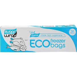 Sugarwrap 50 Eco Freezer Bags Made from Sugarcane Large