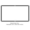 Projection Screen, Cinema Screen, Projector Screen, 16: 9 White Interior(100