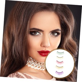 Ipetboom False Eye Lashes Set of 5 Fake Lashes for Women Natural Dense Cosmetics