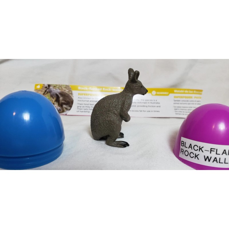 Yowie Black-Flanked Rock Wallaby Collectible Miniature Figurine Super Powers