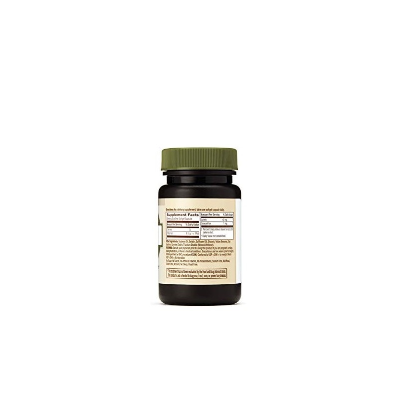 GNC Natural Brand Lutein 40mg, 30 Softgels, Supports Eye Health