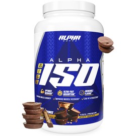 Alpha Supps ISO, Low Carb 100% Whey Protein Isolate Powder, 25 Grams Per Serving, Helps Support Muscle Growth, Low Sugar and Gluten Free (Chocolate Peanut Butter, 5 lb)