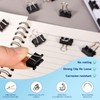240 Pack Mini Binder Clips, Black Binder Clips, Small Paper