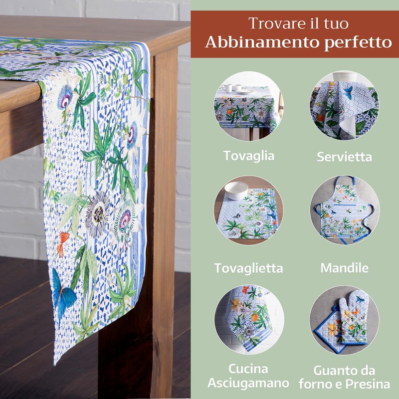Maison d' Hermine Spring/Summer Table Runner for Parties, Dinners, Holidays,