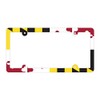 Maryland Flag Plastic License Plate Frame 6" x 12" Made