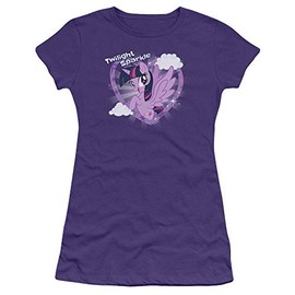 My Little Pony Twilight Sparkle Juniors' Sheer Fitted T Shirt, 2X-Large Purple