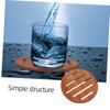 Ciieeo 1Pc Wooden Cup Mat Heat Insulation Pot Pad Nonslip