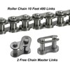 QUARKZMAN #25/04C-1 Roller Chain 10 Feet 1/4 Inch Pitch Carbon
