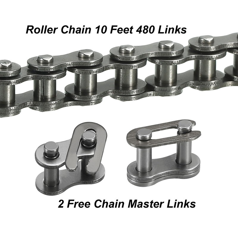 QUARKZMAN #25/04C-1 Roller Chain 10 Feet 1/4 Inch Pitch Carbon
