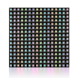 SEZO LED Matrix WS2812B Panel RGB 5050SMD16x16 256 Pixels Digital Flexible Individually Addressable for Arduino LED Programmed Panel Screen Image Video Display Full Color Lighting DC5V
