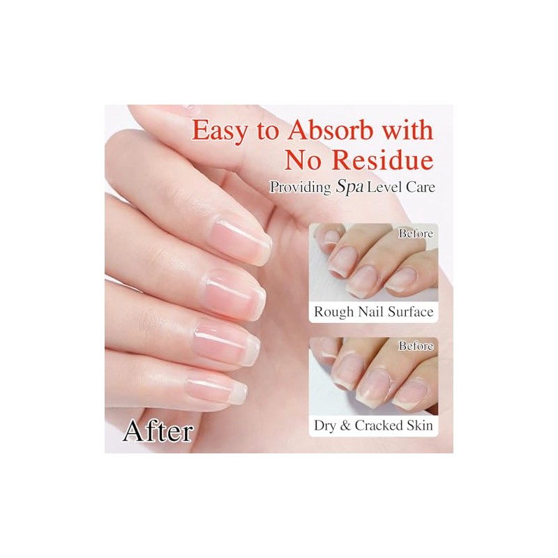 Double Rhythm Aceite Natural Para Cutículas Revitalizante Para Uñas, Suavizante