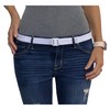 "Tights Up" Soft, stretchy, comfortable, flat buckle belt. Adjustable, non-slip