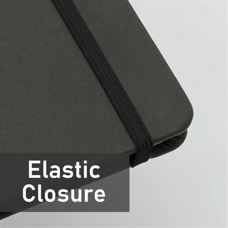 Winnable 5 Pack Executive Journal, 2 brown + 3 black,