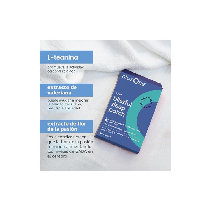 plusOne Parches para dormir Blissful - Parches de magnesio y