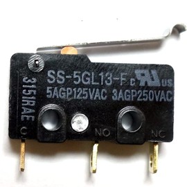 Omron SS-5GL13-F Ultra-Compact Basic Switch 5A Hinged Earl Lever Type 0.16N