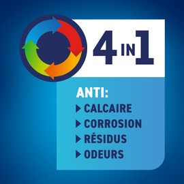 Calgon 4-in-1 Antikalk, schützt vor Kalk und hält Ihre Waschmaschine sauber – 48 Tabs