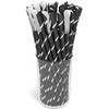 Slush Ice Cream Pack of 125 Spoon Straws Paper Straws