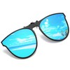 OopsMi - anteojos de sol polarizadas con clip, unisex, antideslumbrante,