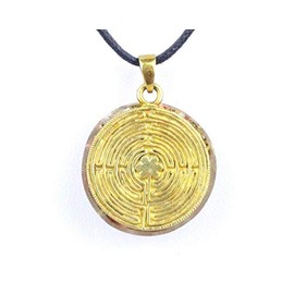 Panotophia Orpanit® Orgonite Amulet "Doublesided" Chartres I 100% Real Orgonite I Protection Against EMF, 5G, Haarp, Radio Radiation I Real Orgone Energy for More Harmony I Health I Healing Stones,