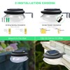 DBF Outdoor Solar Gutter Lights - Solar Fence Lights Outdoor