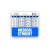 Medical Student Badge Buddy Horizontal w/Height & Weight Conversion Charts