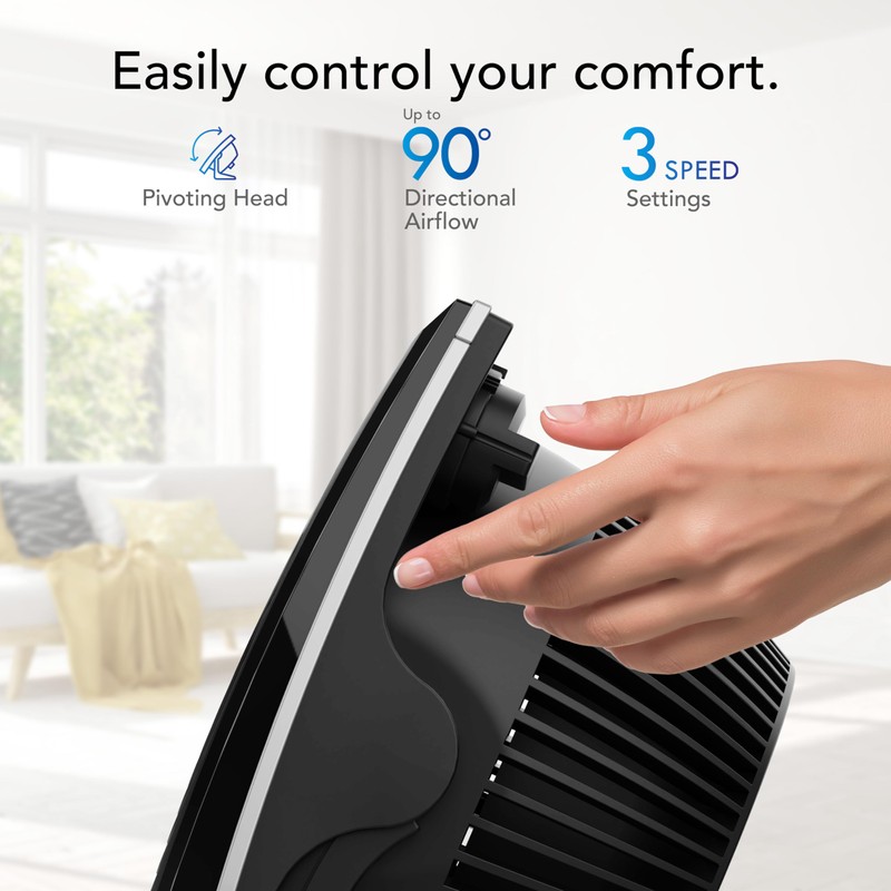 Vornado 573T Small Room Air Circulator Fan with Pivoting Head,