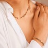 Stainless Steel Link Chain Choker Necklace for Women – Delicate