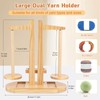 Coopay Double Yarn Holder Magnetic, Wooden Yarn Holder for Crochet