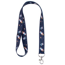 1 Lanyard - ID Card Holder - Key Chain - Business Card - Student Card - Bus Card (Espace)