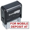 ExcelMark Self-Inking Bank Deposit Rubber Stamp - for Mobile Deposit