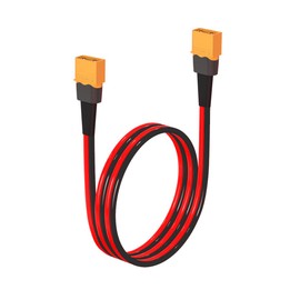 ELFCULB XT60 Male to Male Extension Cable 12AWG 2FT - Heavy Duty Power Cord for RC Cars, Batteries, and Portable Power Stations