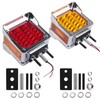 2Pcs Double Face Square LED Fender Pedestal Turn Signal Lights