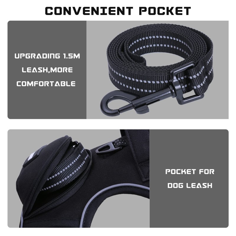 No Pull Dog Harness for Medium Dogs, Adjustable No Choke