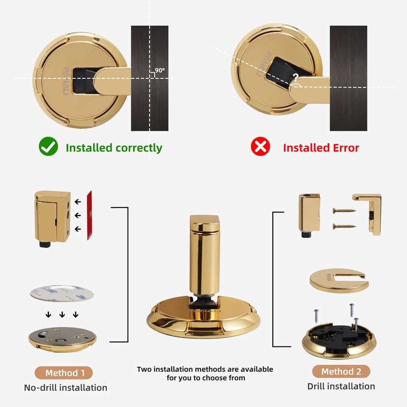 PANALI Magnetic Door Stopper, Windproof Door Stop, 1 Pack