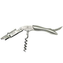 Professional Stainless Steel Corkscrew - Brise Set - Sommelier with Bottle Opener and Foil Cutter - Professional Luxury Lemonadier