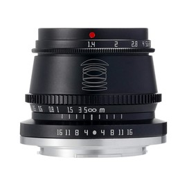 TTArtisan 35mm f/1.4 E-Mount MF Prime Lens APS-C (Domestic Genuine Product with Manufacturer 2-Year Warranty) Sony E Compatible Manual Focus Compact Lightweight Large Aperture F1.4 Bright Lens for