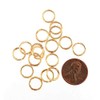 10 Stainless Steel Jump Rings Unsoldered Gold Tone 10mm x