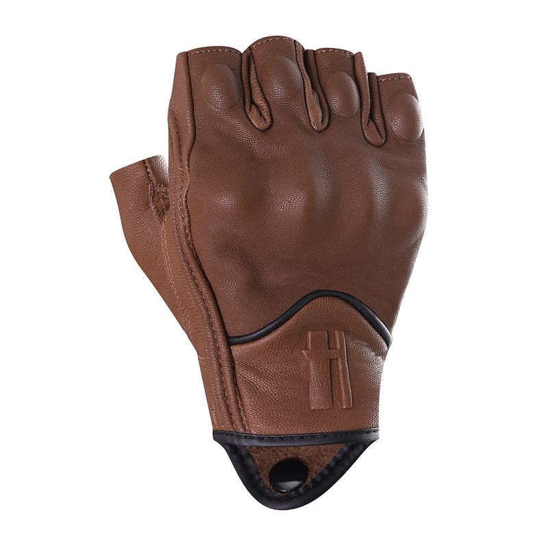 Harssidanzar GM037EU Men's Full Finger Goatskin Leather Touchscreen Motorcycle Fingerless