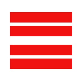 4x Red Car Hood Fender Stripe Decal Sticker Compatible with Dodge Challenger Charger Durango