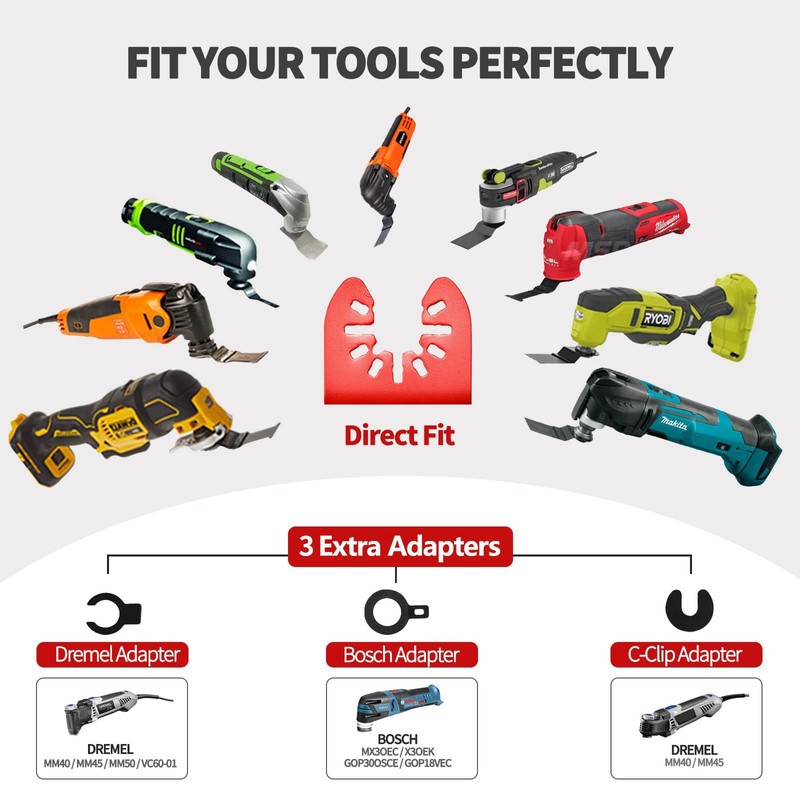 Litorange Oscillating Multi Tool Grout Removal Blades Multitool Diamond Segment