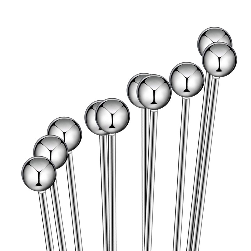 2 Pieces Stainless Steel Mini Ball Whisk 10-Inch and 12-Inch,