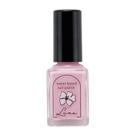 Orlando Water-Based Nail Lina Water Drop with Hot Water for Kids, Water Soluble Nails, Quick Drying, Removable, Pastel Pink, 0.3 fl oz (10 ml)