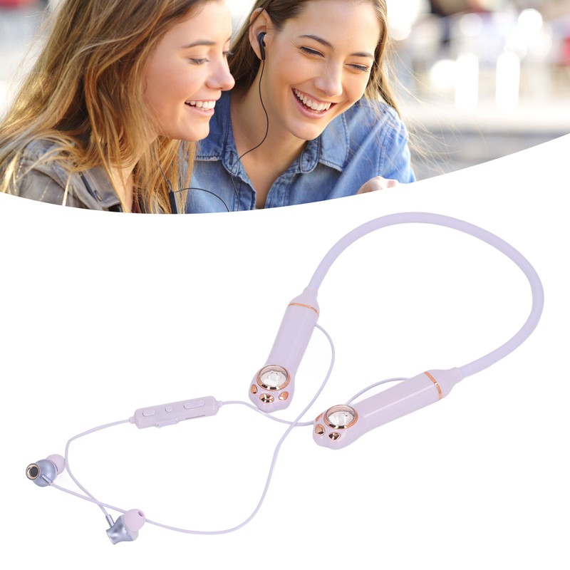 Neckband Earbuds IPX5 Bluetooth 5.3 Wireless Cat Pattern RGB Backlight