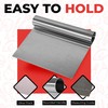 Bench Scraper for Baking, Food Scraper Stainless Steel Blade Dough