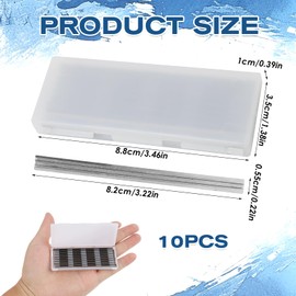 MILAKE 10 Pcs 3-1/4" Planer Blades Replacement Part Compatible with Makita Bosch DeWalt Black Decker Ryobi and Most Hand-held Portable Planers, Carbide Knives Gift for Craftsman, Carpenter