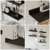 RICHER HOUSE 5 Set Floating Wall Mounted Shelves, Black Shelves
