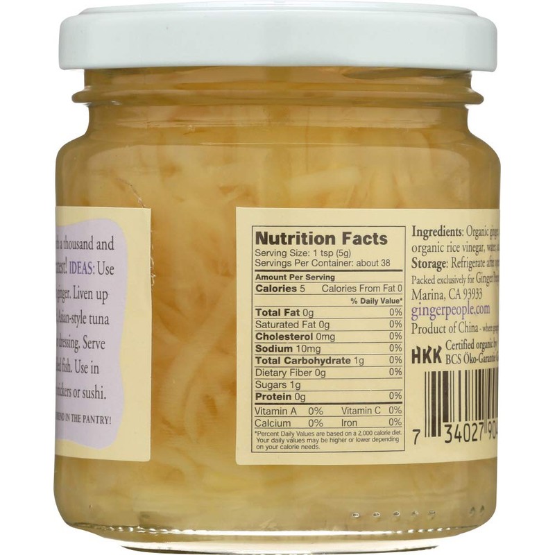 Organic Grated Ginger, Made in Fiji, 6.7 ounces (Pack of