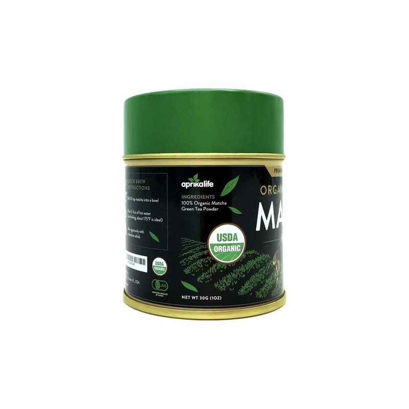 Aprikalife Matcha Orgánico En Polvo Certificado, 30 G
