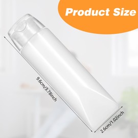 8PCS 1 Oz Travel Toothpaste Container, PE Refillable Toothpaste Tubes, Leakproof Travel Squeeze Bottle for Toiletries Lotion Toothpaste Container Dispenser